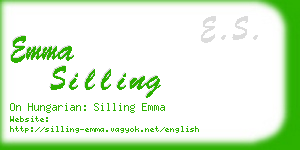 emma silling business card